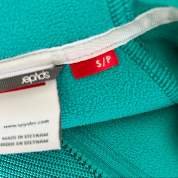 SPYDER WOMENS TURQUOISE ESSENTIAL JACKET SIZE SMALL - Picture 10 of 14